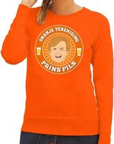 Oranje vereniging Prins Pils sweater / trui oranje dames - Koningsdag kleding XXL