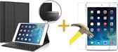 Hoes met Toetsenbord geschikt voor iPad Air 2 - 9.7 inch - Book Case Cover Hoesje met Toetsenbord en Screenprotector Zwart