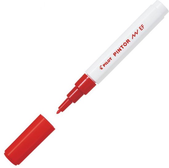 Graf wrijving Vrouw Pilot Pintor Rode Verfstift - Extra Fine marker met 0,7mm punt - Inkt op  waterbasis -... | bol.com