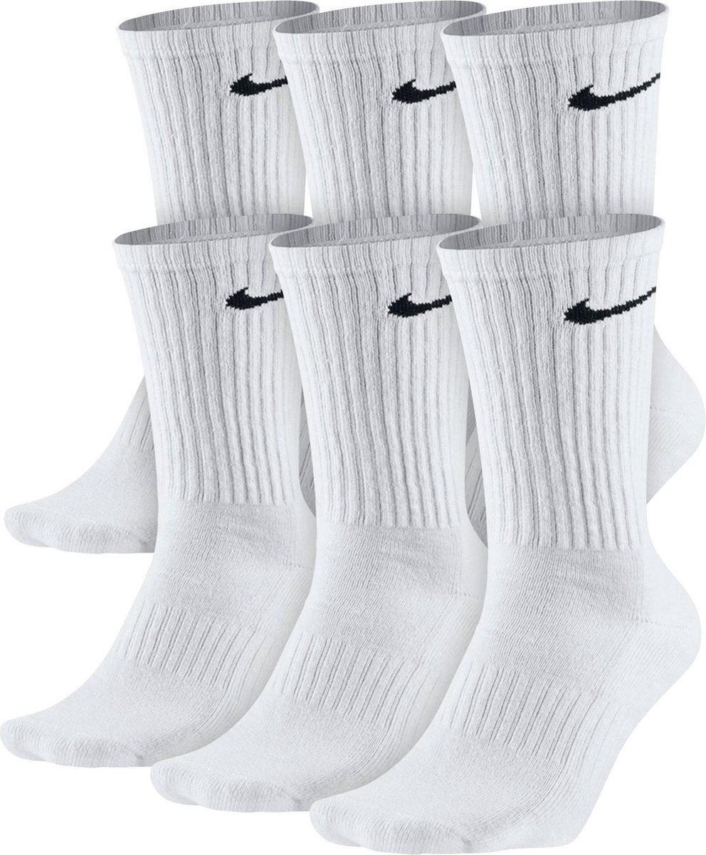 Nike Sokken - Maat 42-46 - Unisex - wit/ zwart | bol.com