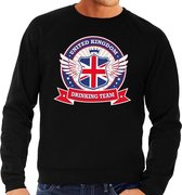 Zwarte Engeland drinking team sweater heren 2XL