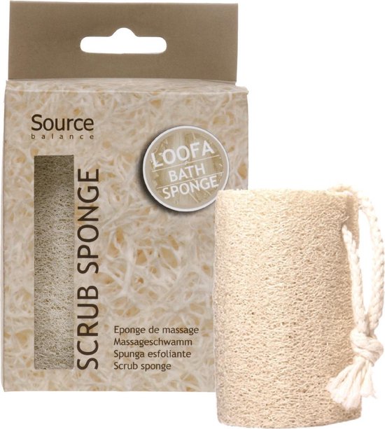 Badspons met koord Loofa scrub Source Balance