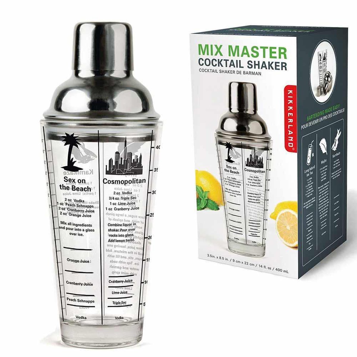 Kikkerland Mastermixer Cocktailshaker