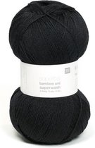 Rico Design Superba Bamboo Uni Superwash 006 ZWART. 7 BOLLEN a 100 GRAM. PARTIJ 857.