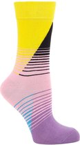 Happy Socks 80's Fade Sokken - Geel/Paars - Maat 41-46