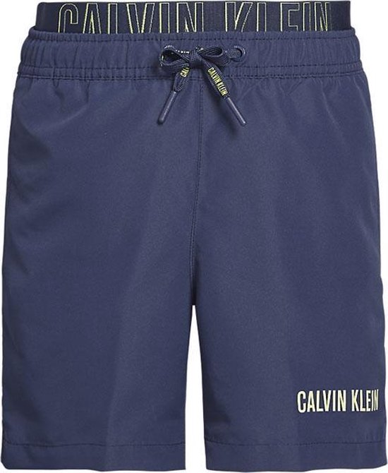 Calvin Klein jongens zwembroek - donker blauw/neon-164-176 | bol.com