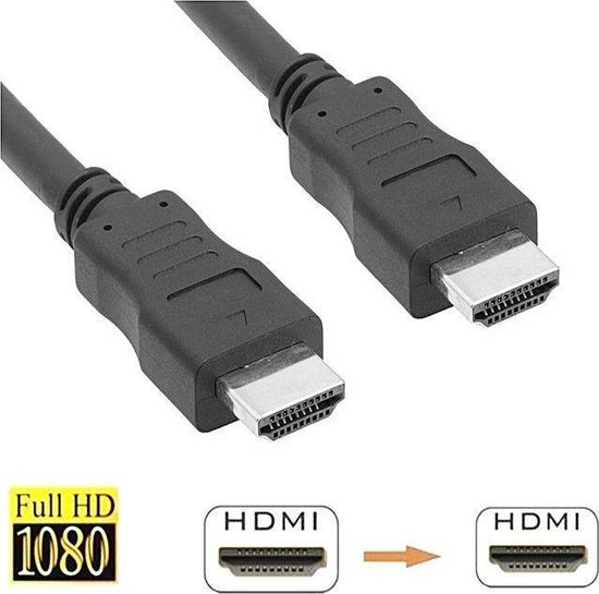 HDMI Kabel 1,5 meter Zwart | Zwart | HDTV, 3D, 4K, TV, PC, Laptop, Beamer,  PS3, PS4, Xbox | bol.com