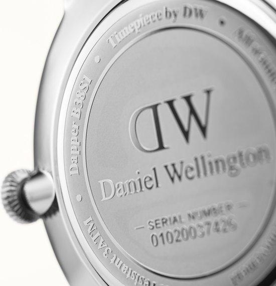 bol.com | Daniel Wellington Dapper Reading DW00200108 - Horloge - Leer -  Zwart - Ø 38 mm