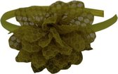 Jessidress Haar diadeem met haarbloemen - Groen