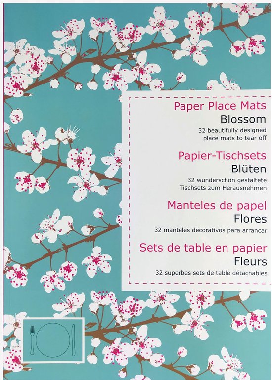 Gastvrijheid esthetisch engel 32 stuks - Papieren placemats - Cherry Blossom | bol.com