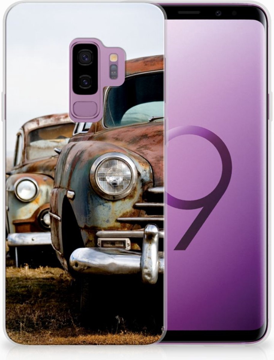 Samsung Galaxy S9 Plus Siliconen Hoesje met foto Vintage Auto