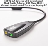 USB-geluidskaart, hiermee kunt u een defecte of slechte geluidskaart in uw computer omzeilen. Voor aansluiting op hoofdtelefoon, headset, luidsprekers of microfoon. USB 2.0 tot 3,5 mm plug.