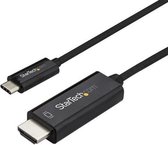 StarTech.com 3m USB C naar HDMI kabel - zwart - 4K bij 60Hz monitorkabel - USB C video kabel - Externe video-adapter - VL100 - USB-C - HDMI - zwart