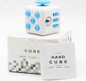 Fidget Cube - Friemelkubus - Cadeautip - Kleur Wit/Lichtblauw