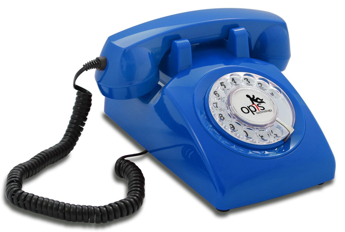 Opis 60's - Retro telefoon - Blauw | bol.com