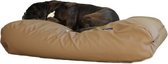 Dog's Companion - Hondenkussen / Hondenbed Taupe leather look - S - 70x50cm