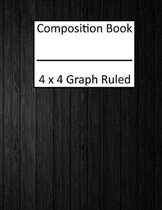 Composition Book 4x4 Graph Ruled