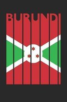 Vintage Burundi Notebook - Retro Burundi Planner - Burundian Flag Diary - Burundi Travel Journal