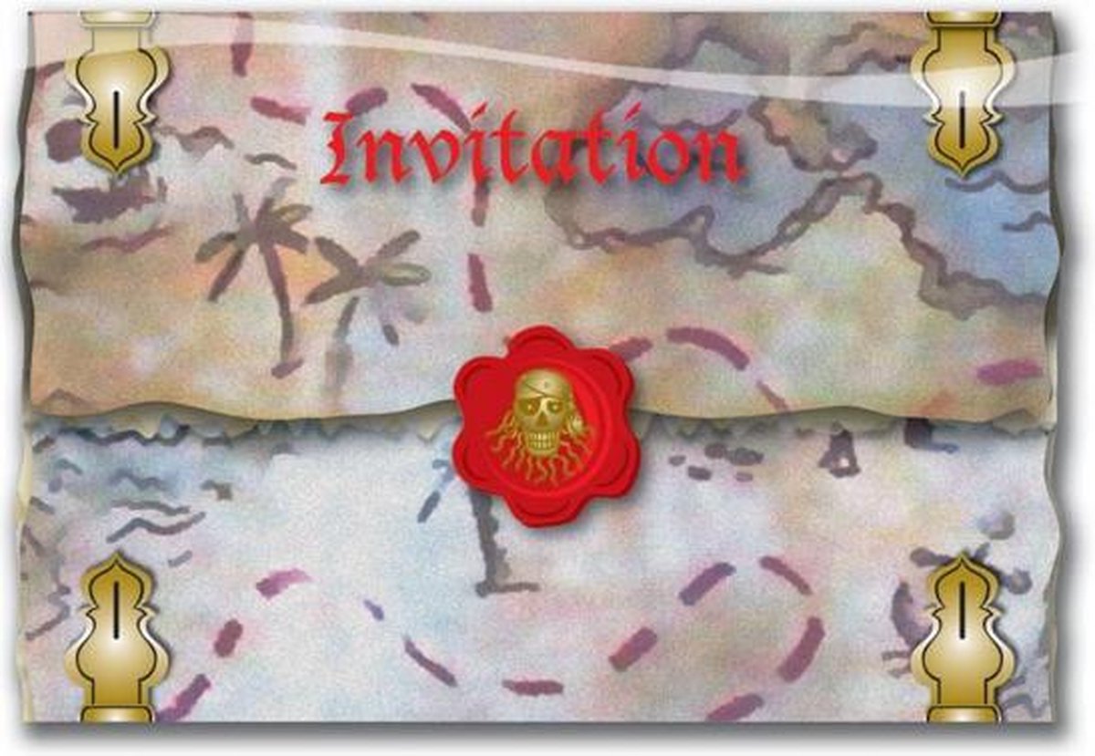 BC004 - 8 pièces. Invitation fête d'enfant - Carte d'anniversaire