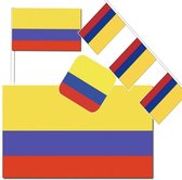 Feestartikelen Colombia versiering pakket - Colombia landen thema decoratie - Colombiaanse vlag