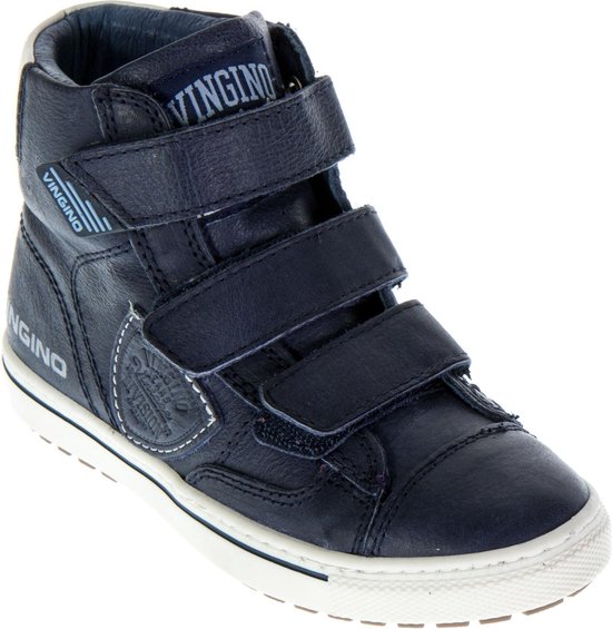 Vingino Dave Velcro Sneakers - Maat 35 - Jongens - blauw/wit | bol.com