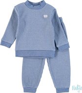 Pyjama lange mouw Feetje wafel blue melange