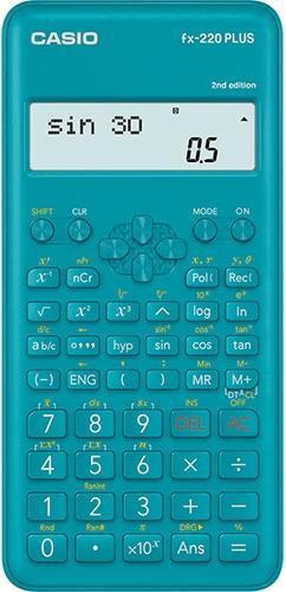 Casio FX-220 Plus calculator Pocket Wetenschappelijke rekenmachine Blauw