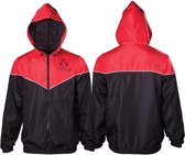 Assassin's Creed - Windbreaker heren jacket met capuchon zwart/rood - M - Games merchandise