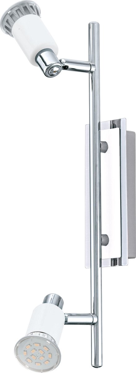 Eglo Eridan LED Plafondspots 2 Lichts Chroom Glanzend Wit