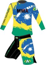 Ali's fightgear kickboks broekje - mma short -  mmas-4 brazil - XL