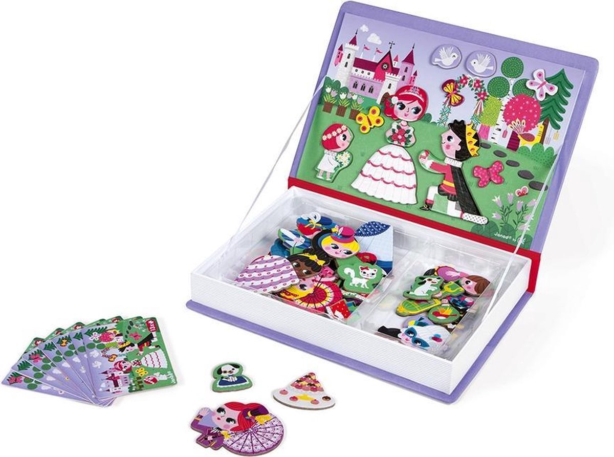 Janod - Magnetibook - Prinsessen - Magneetboek Speelset — afbeelding 2