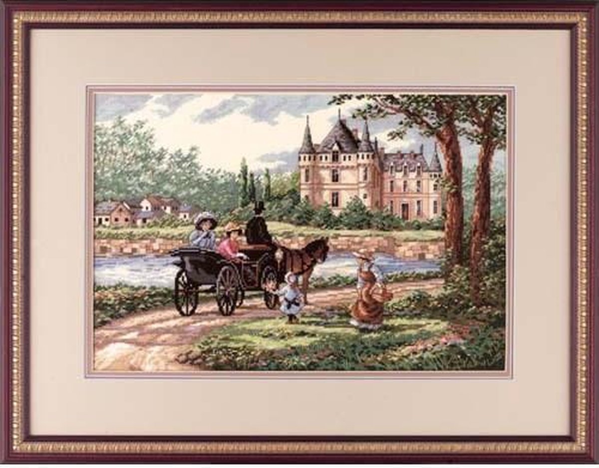 borduurpakket 3790 rijtocht naar kasteel (collectors item!)