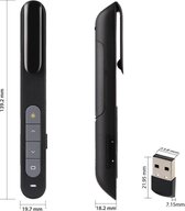 Draadloze Presenter - Met Laser - Inclusief USB - Inclusief 4 AAA batterijen