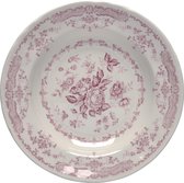Bitossi Home Rose Bordenset - Soepbord - Roze - Ø 23,3 cm - 6 stuks - Aardewerk
