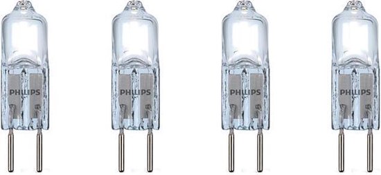 bijvoorbeeld verdacht Won Philips Standaard Halogeen Capsule G4 12V helder 20W ( 14W ) 4 stuks |  bol.com