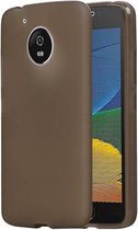 Mobieletelefoonhoesje.nl - Motorola Moto G5 TPU Hoesje Grijs