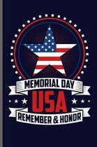 Memorial day USA remember & honor