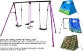 Horby Bruk Cancan 2.0 schommel met tent paars
