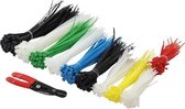 LogiLink KAB0019 kabelbinder Nylon Zwart, Blauw, Groen, Rood, Wit