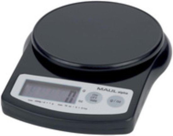 MAULalpha Pèse-lettres 2 kg - blanc - plastique - 1 pièce - 18,8 x 14,1 x 3,7 cm - MAUL