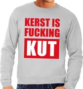 Foute kersttrui / sweater Kerst Is Fucking Kut groen voor heren - Kersttruien L (52)