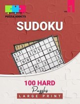 Puzzle Addicts Sudoku 100 Hard Puzzles Large Print Vol 1