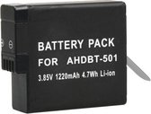 Premium kwaliteit batterij voor GoPro Hero 7 (black/white/silver) / 6 / 5 | 1220mAh | 3.85V AHDBT-501