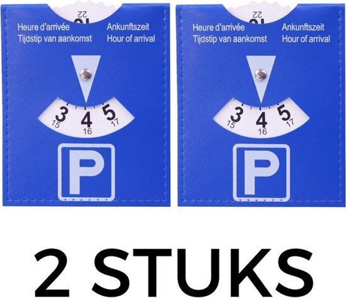 Blauwe Parkeerschijf (2-stuks) - Parkeerkaart - Parkeren in de blauwe zone  | bol.com