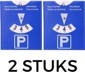 Blauwe Parkeerschijf (2-stuks) - Parkeerkaart - Parkeren in de blauwe zone