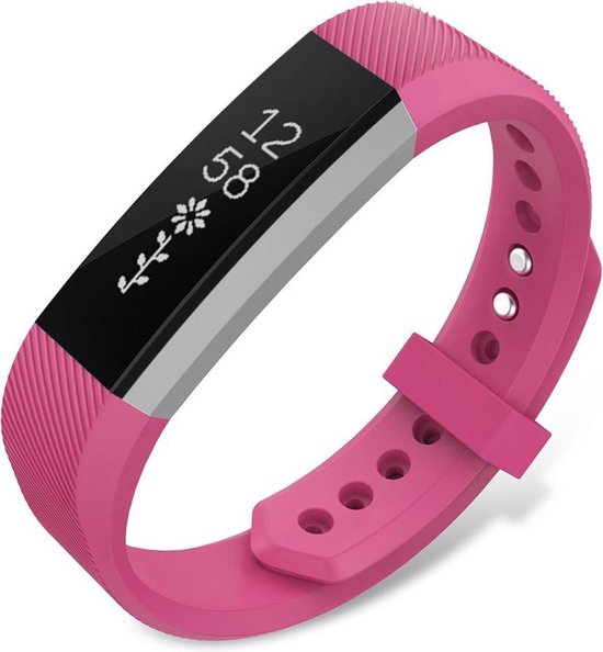 Eyzo Siliconen bandje - Fitbit Alta en Fitbit Alta (HR) - Pink - Large