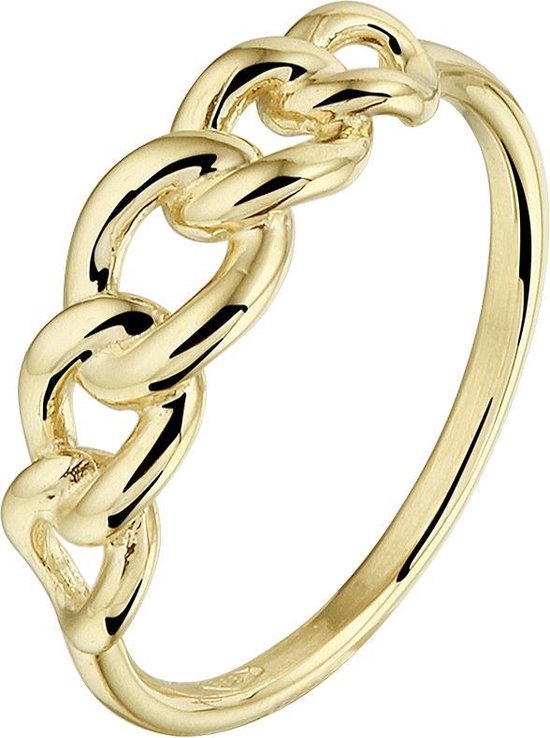 Sparkle14 Ring Schakelmotief - Goud