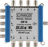 Schwaiger SEW58 531 Satelliet multiswitch Ingangen (satelliet): 5 (4 satelliet / 1 terrestrisch) Aantal gebruikers: 8 S