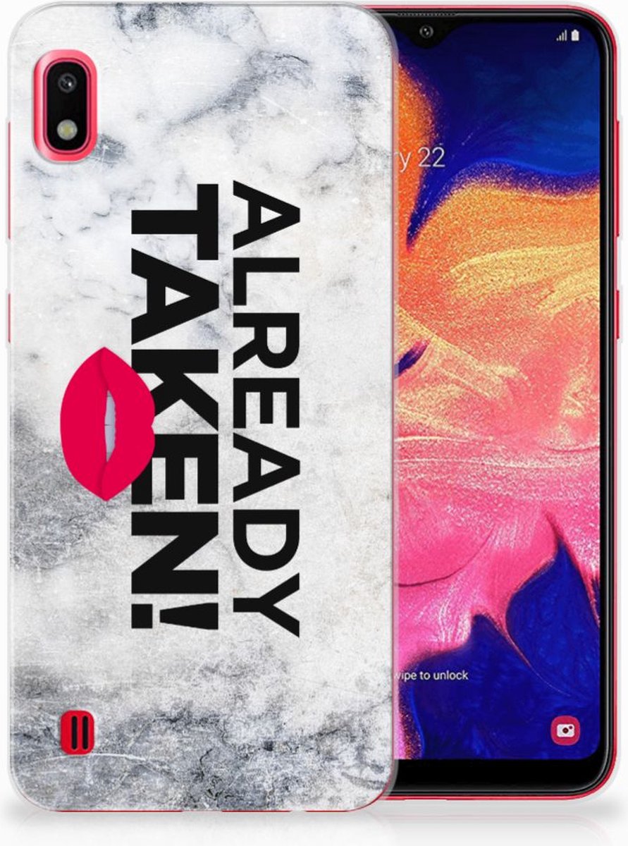 Samsung Galaxy A10 Siliconen hoesje met naam Already Taken White