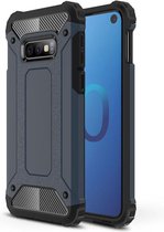 Samsung Galaxy S10e Hoesje - Armor Hybrid - Donkerblauw